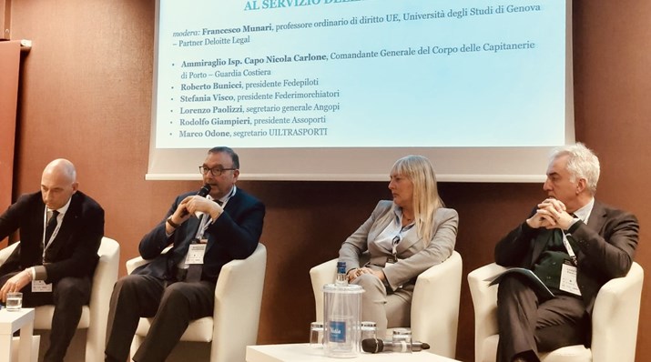 Oggi il Presidente di Assoporti Giampieri è intervenuto all'evento organizzato da ShipMag